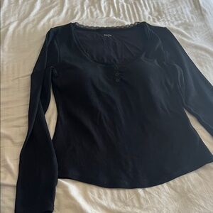 Klassy Network Black Long Sleeve Top